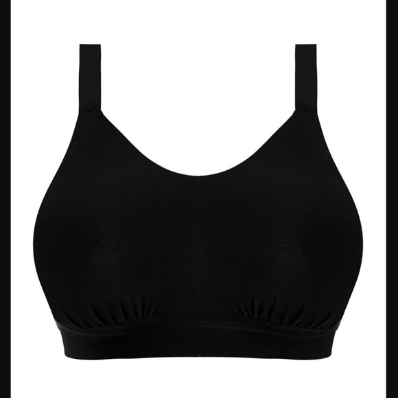 NWT Elomi Downtime Bralette in Black Size 42G/H - Picture 1 of 5